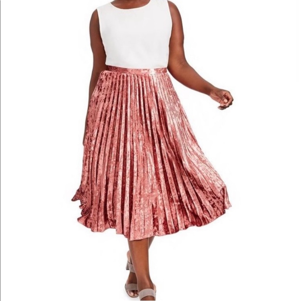 Alice & You Crushed Velvet Midi Skirt Size 20